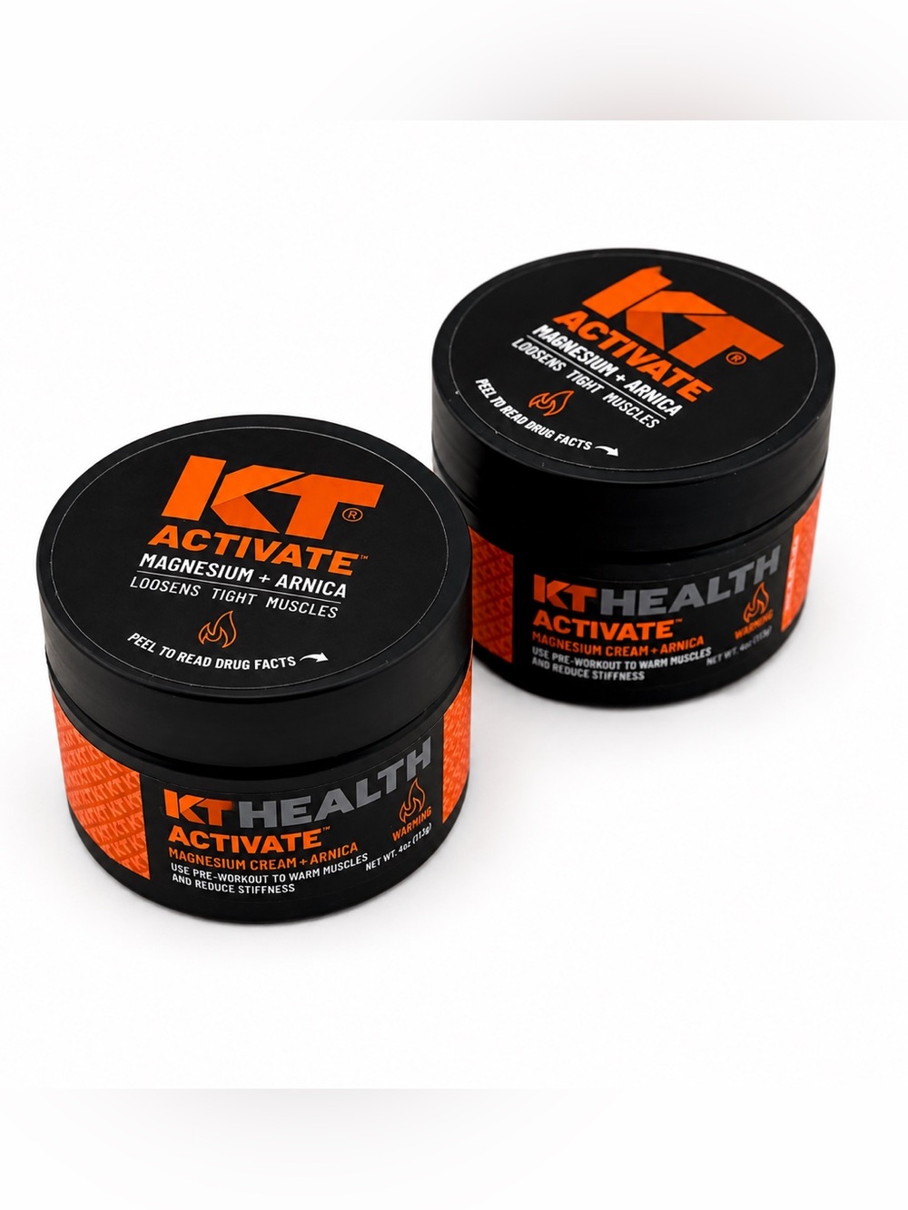 KT Activate Magnesium + Arnica Cream — set of 2. New. Unopened